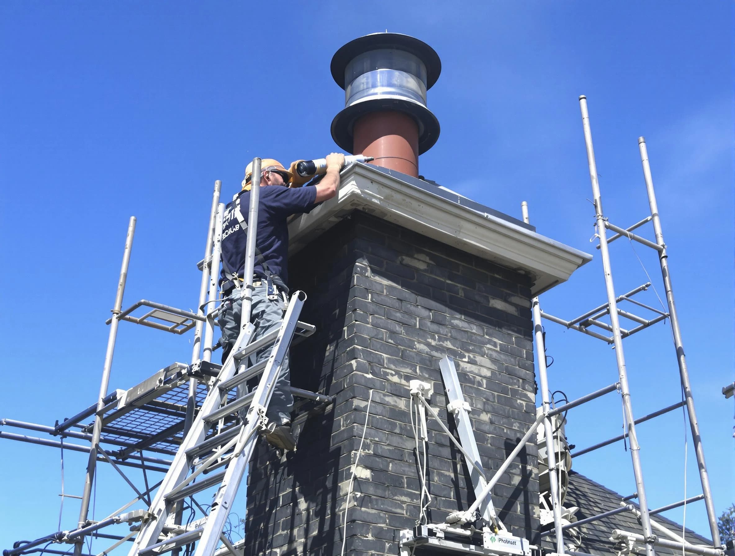 Sturdy chimney crown finished by New Bedford Chimney Sweep in New Bedford, MA