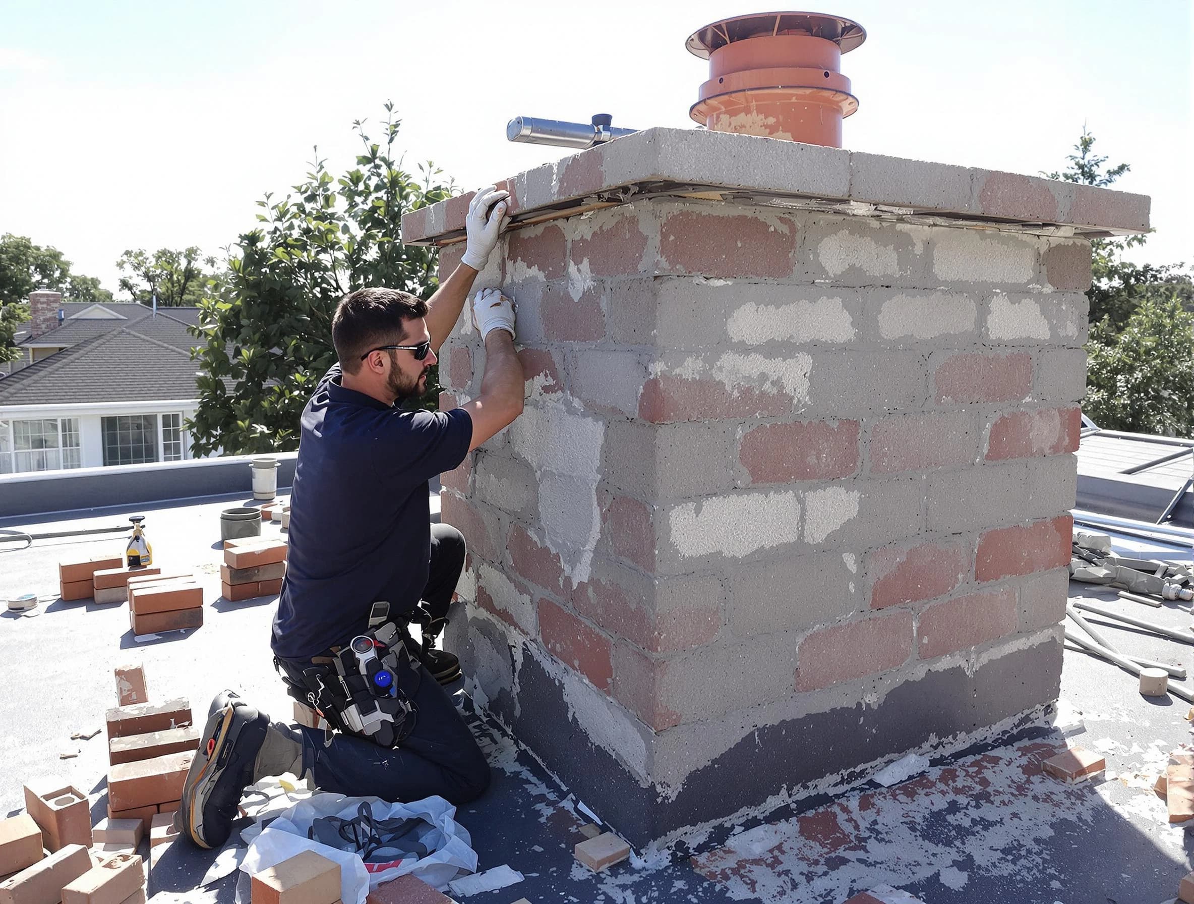 Advanced chimney repair process by New Bedford Chimney Sweep in New Bedford, MA