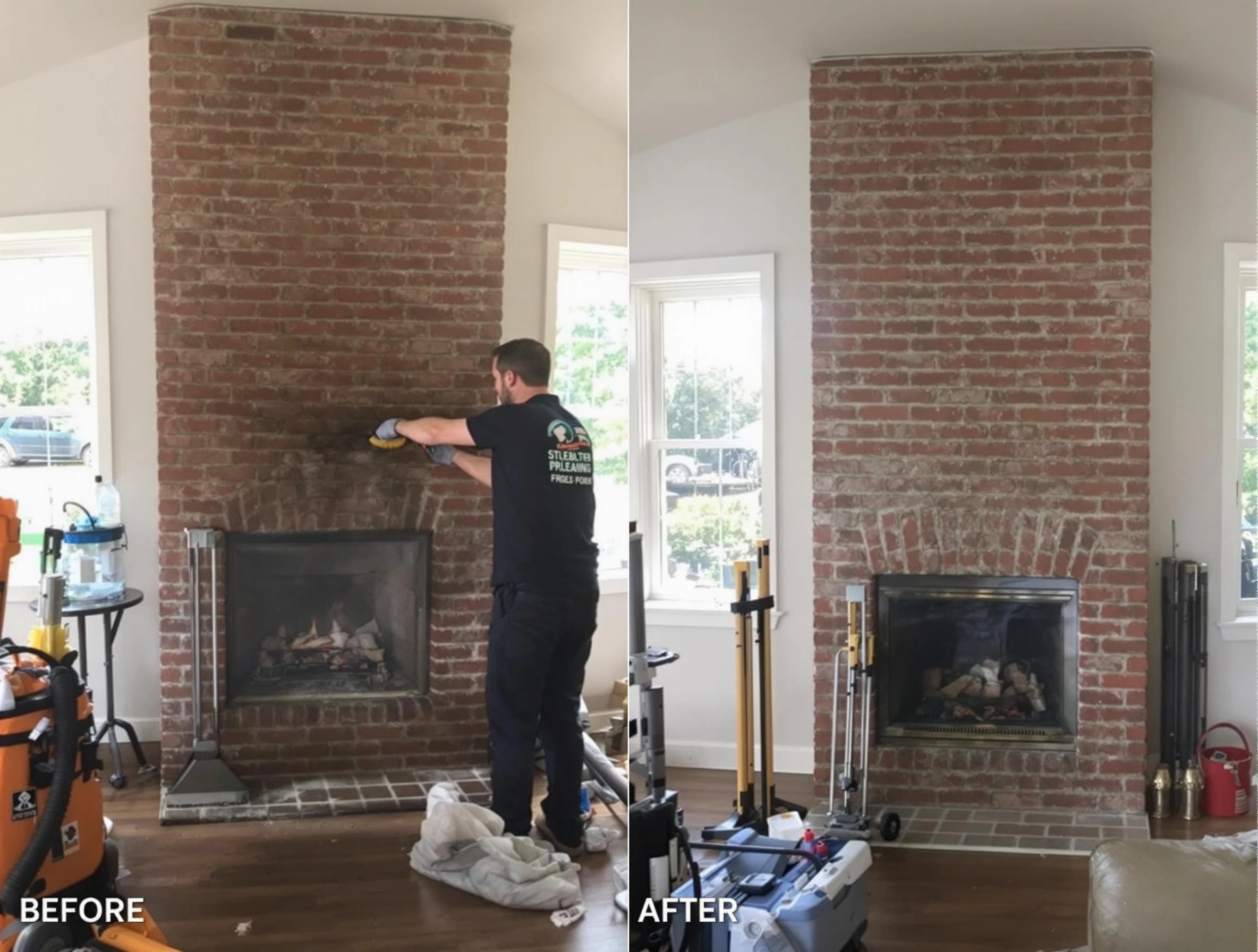 Finished chimney sweeping service by New Bedford Chimney Sweep in New Bedford, MA