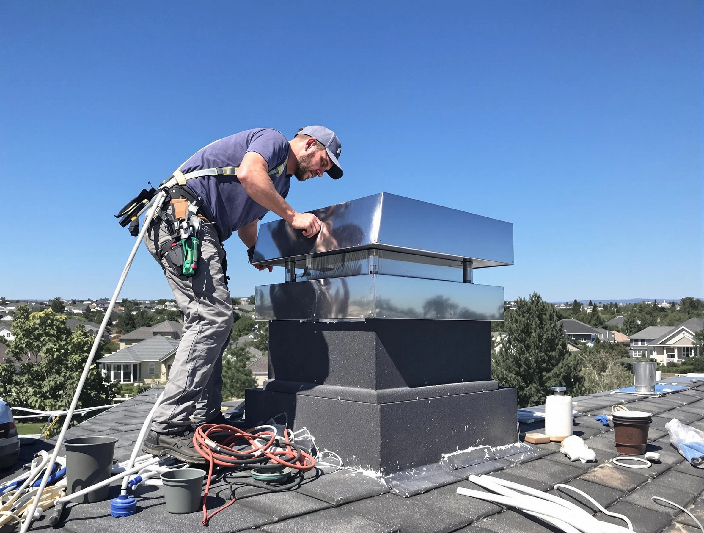 Chimney Cap Services service in New Bedford, MA