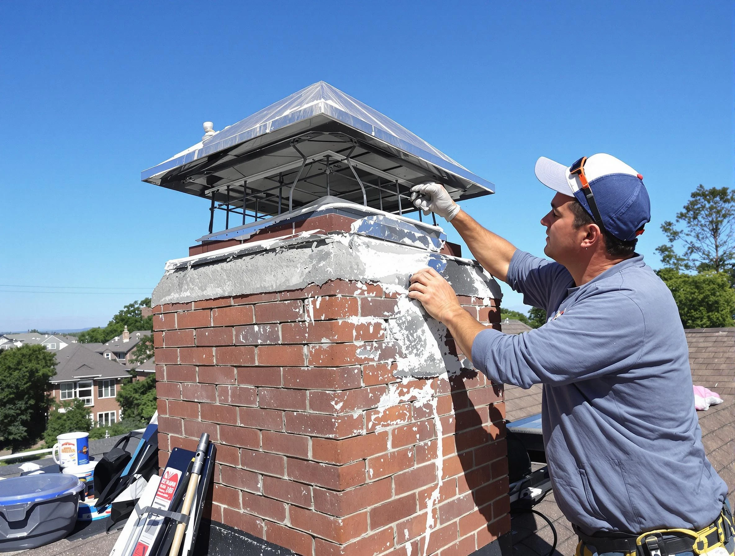 Chimney Crown Services service in New Bedford, MA