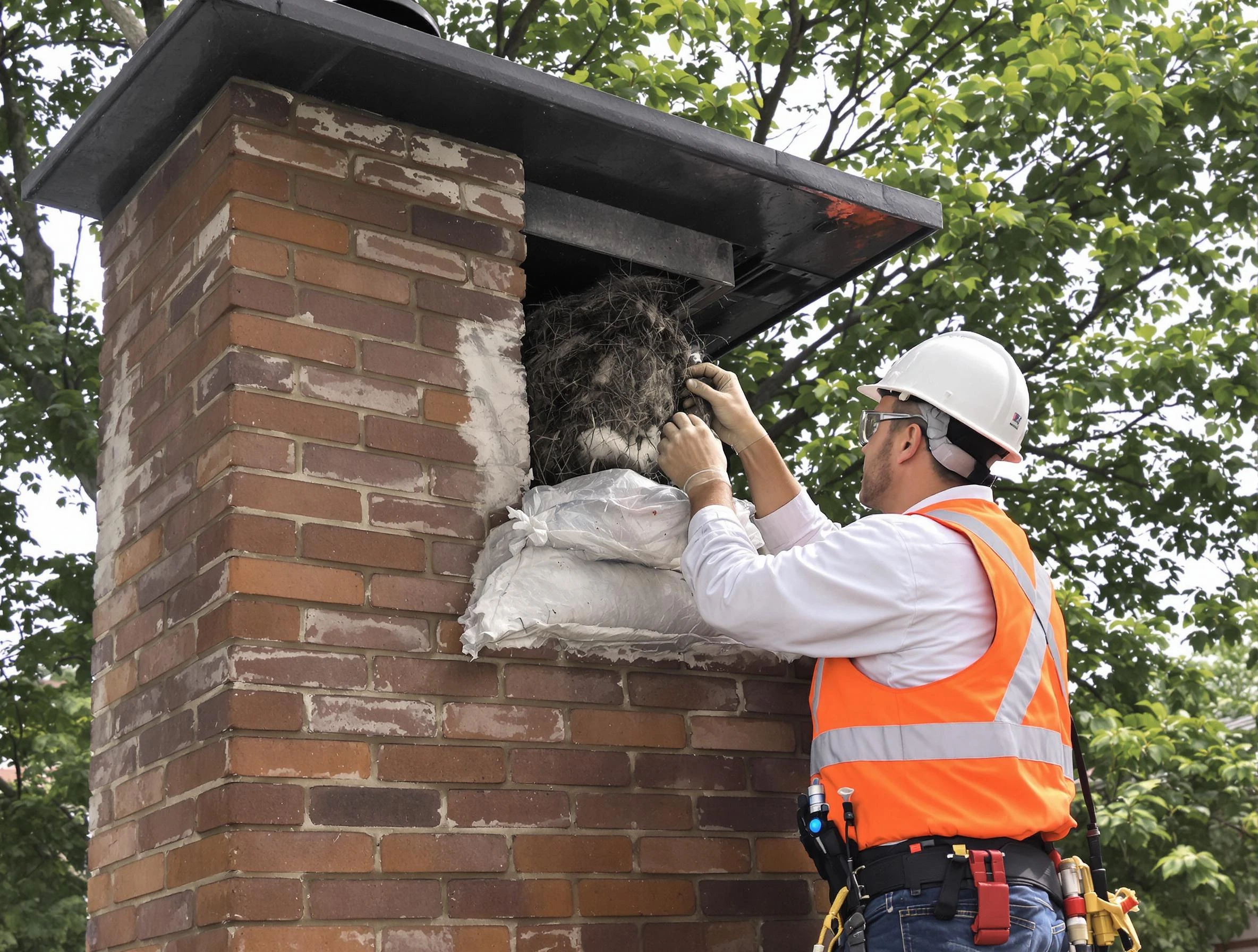 Humane removal of debris and animals by New Bedford Chimney Sweep in New Bedford, MA