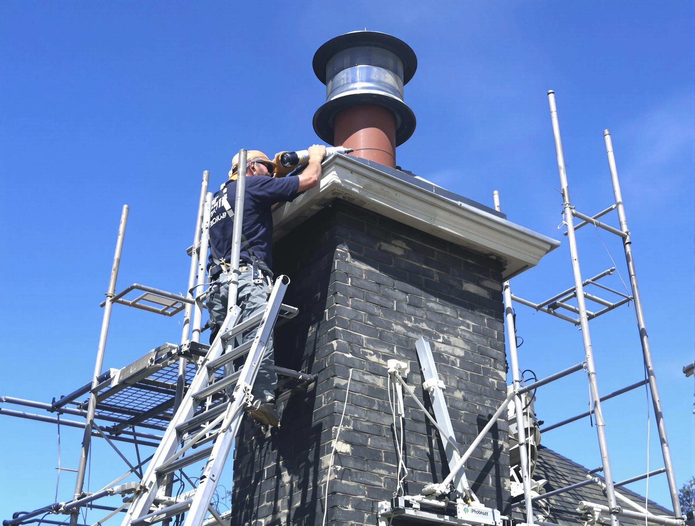 Sturdy chimney crown finished by New Bedford Chimney Sweep in New Bedford, MA