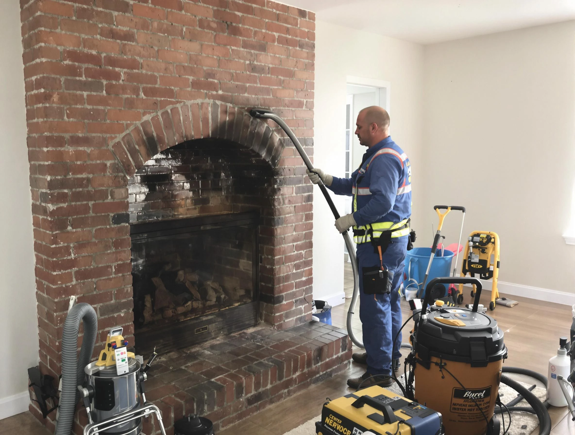 New Bedford Chimney Sweep expert performing detailed chimney sweep in New Bedford, MA